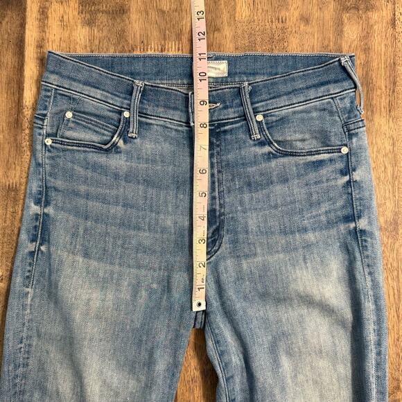 MOTHER Stunner Zip Ankle Step Fray Good Girls Do High-Rise Denim Jean Size 25 - Picture 7 of 11